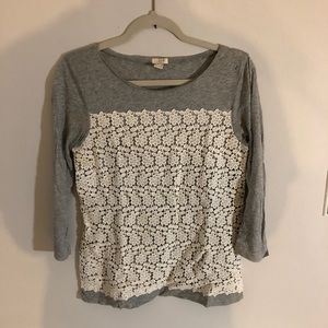 J.Crew 3/4 sleeve shirt